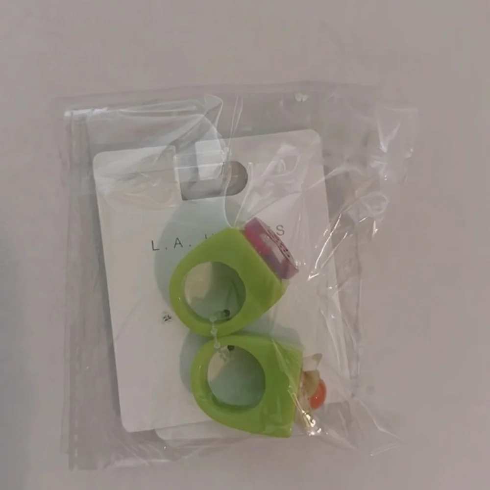 LA Hearts 2 Pack Disco Rings size 6